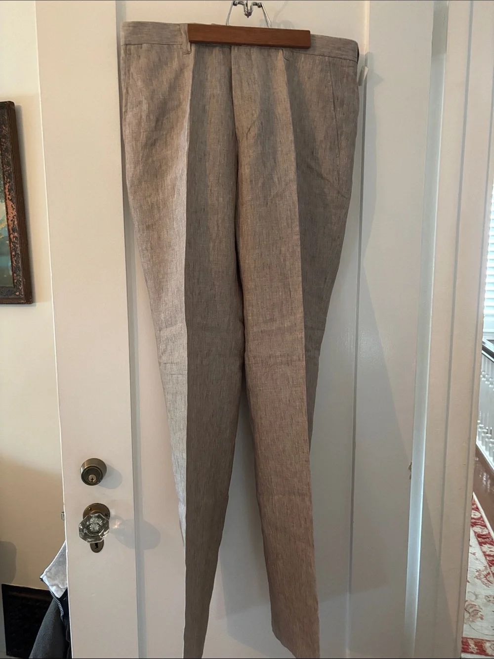 Luciano Barbera Men's Light Taupe Dress Pants
